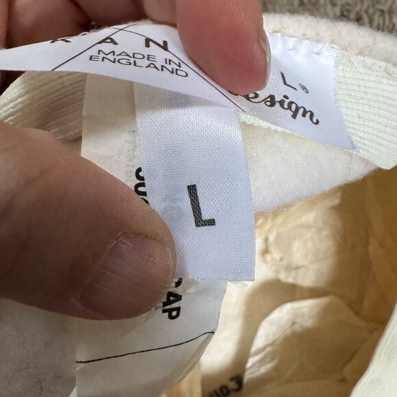 Kangol Old Course St. Andrews Ivory Flat Cap Wool Blend Golf Hat Vintage - Picture 7 of 10